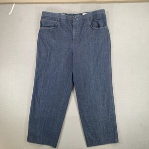 The Sansabelt System Blue Jean Style Slack Pants Blue Size 40x30